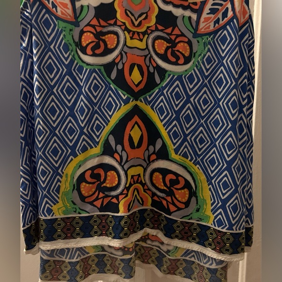 Jealous Tomato, L, loose fitting, smooth, Aztec tank top. Vivid colors, comfy. - Picture 4 of 11